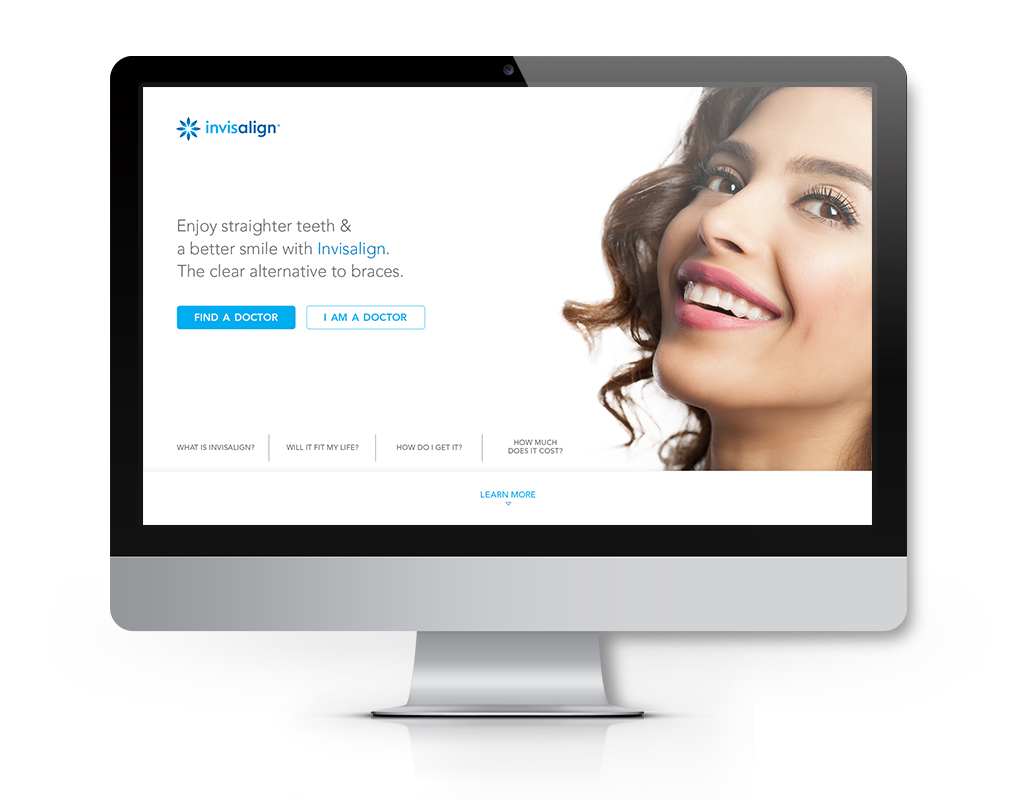 invisalign website redesign